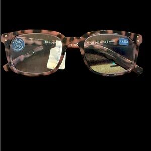NWT anthropologie Tortoise Shell reader & blue light Glasses +2.50